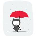 Raining Kitty Print 8x10
